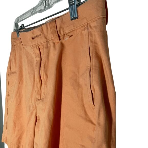 Roundtree & Yorke Men's Peach Orange Creamsicle Preppy Academy 28 Cargo Shorts - Picture 2 of 4